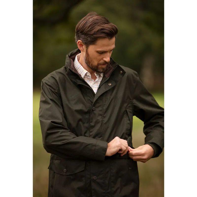 Alan Paine Fernley Mens Waterproof Field Coat - Woodland