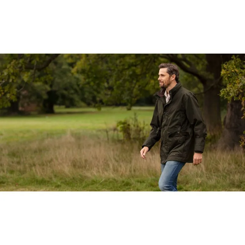 Alan Paine Fernley Mens Waterproof Field Coat - Woodland