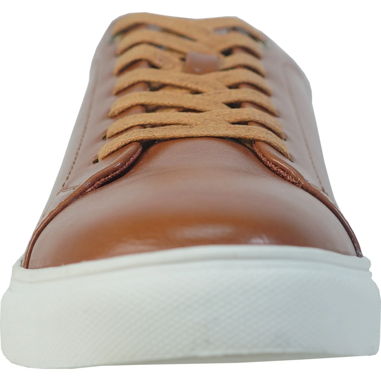 ALLURE MEN Fashion Sneaker AL05 Oxford Casual Shoe with Removable Insole COGNAC