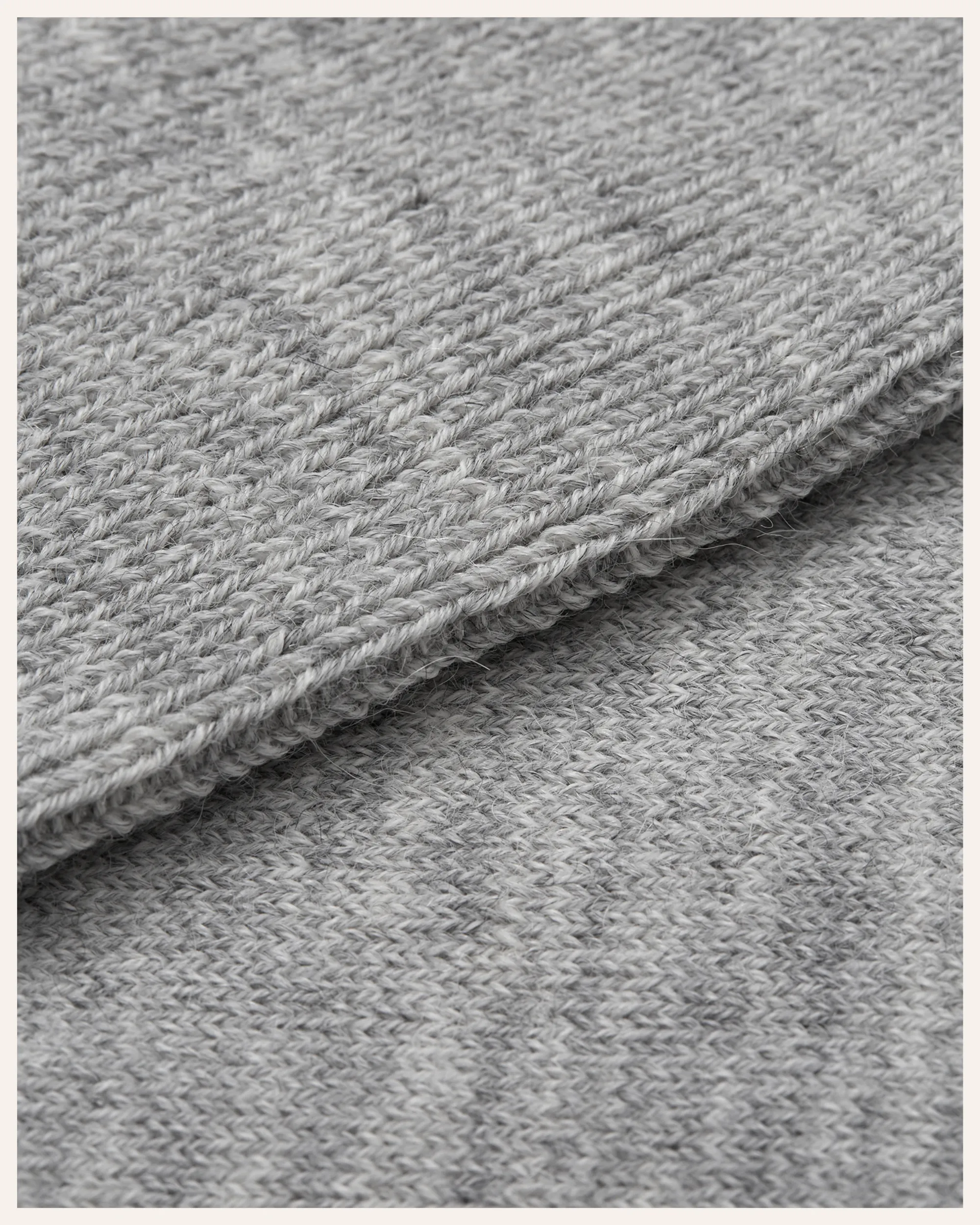 Alpaca Wool Bed Socks - Grey Horizon