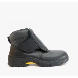 AS950 Mens Leather Safety Welding Boots Black