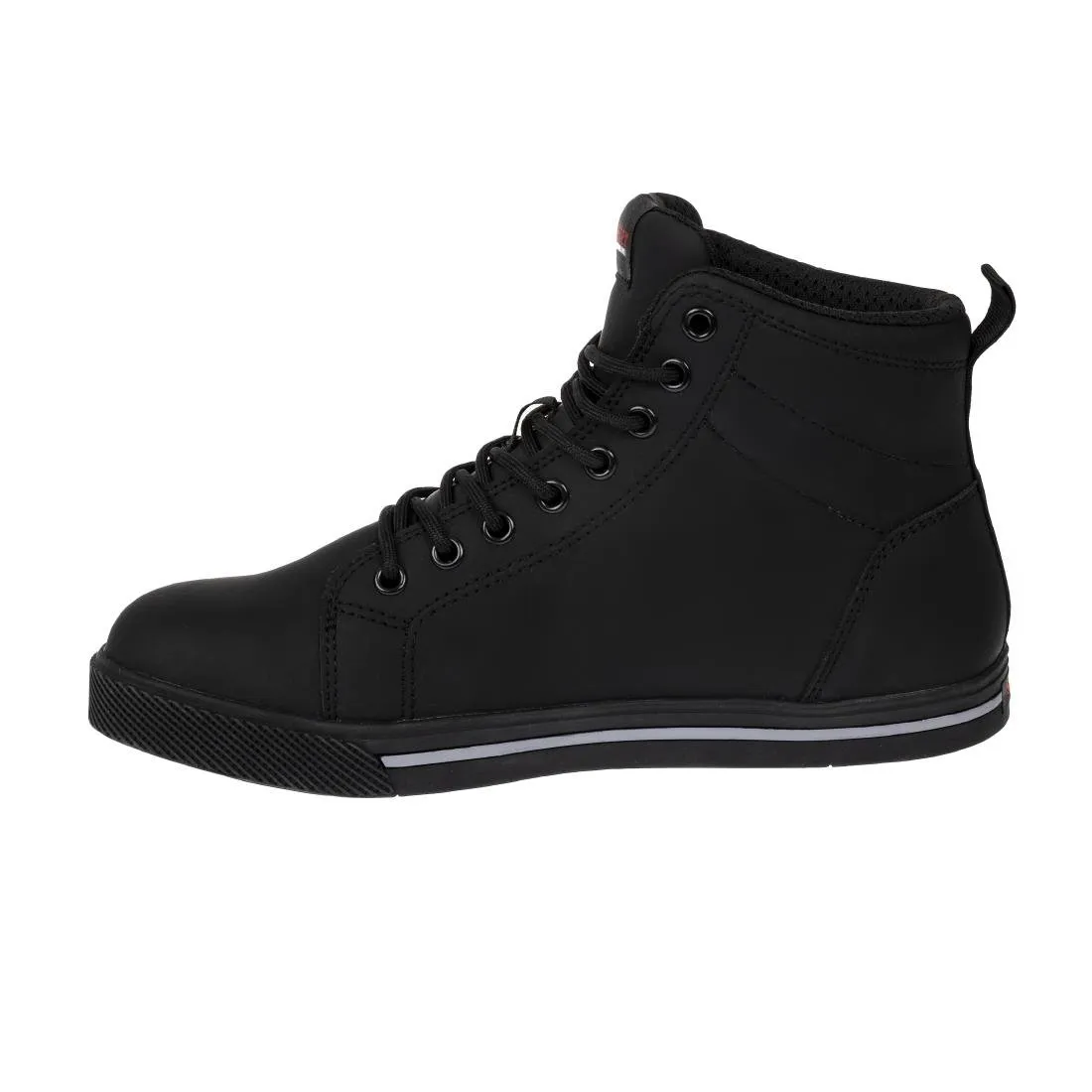 BA061-40 Slipbuster Recycled Microfibre Safety Hi Top Boots Matte Black 40