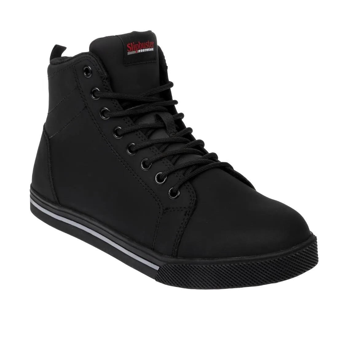 BA061-40 Slipbuster Recycled Microfibre Safety Hi Top Boots Matte Black 40