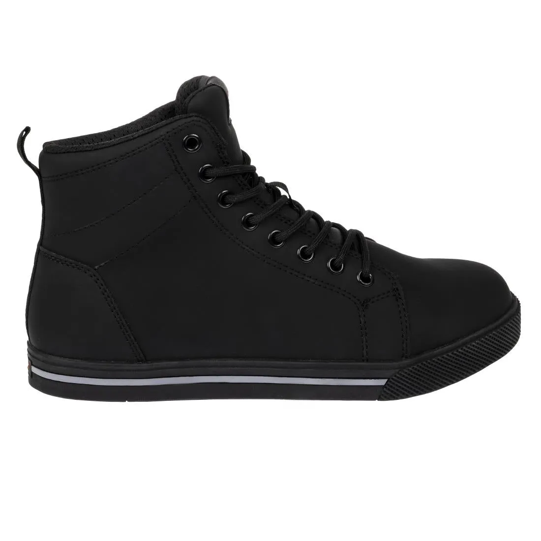 BA061-40 Slipbuster Recycled Microfibre Safety Hi Top Boots Matte Black 40