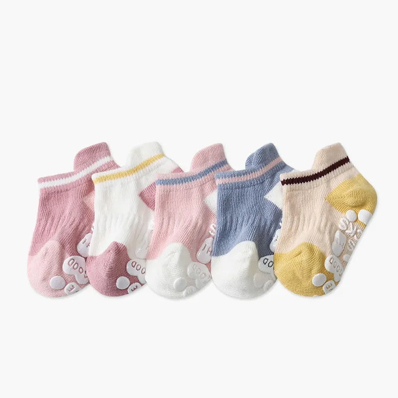 Baby Socks/ Rubber Grips Cotton Children Boy Toddler Floor Socks