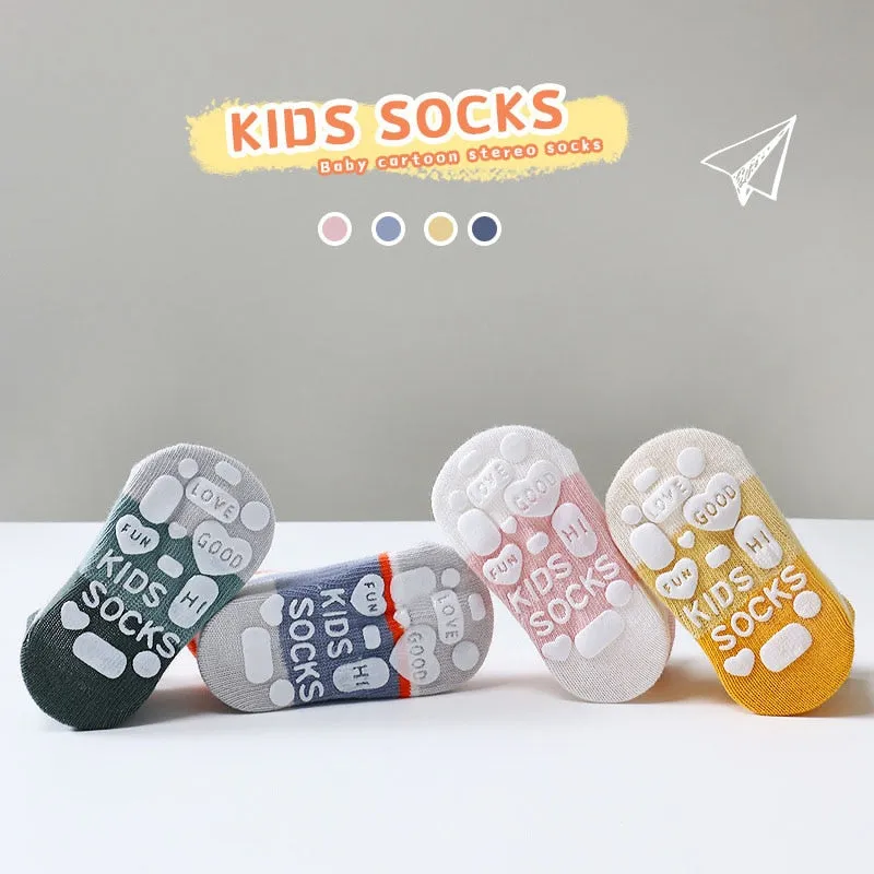 Baby Socks/ Rubber Grips Cotton Children Boy Toddler Floor Socks