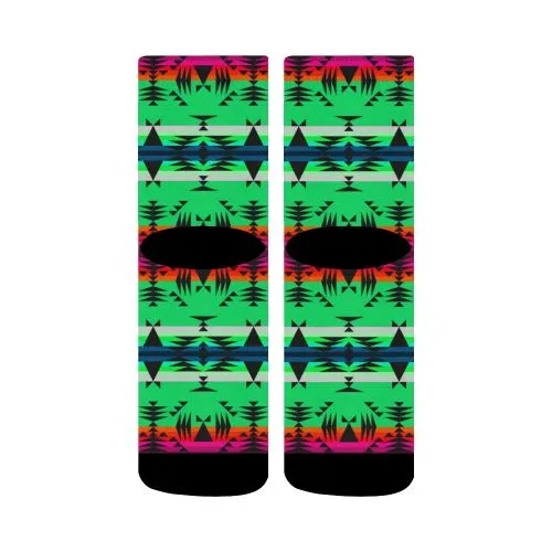 Between the Mountains Deep Lake Crew Socks