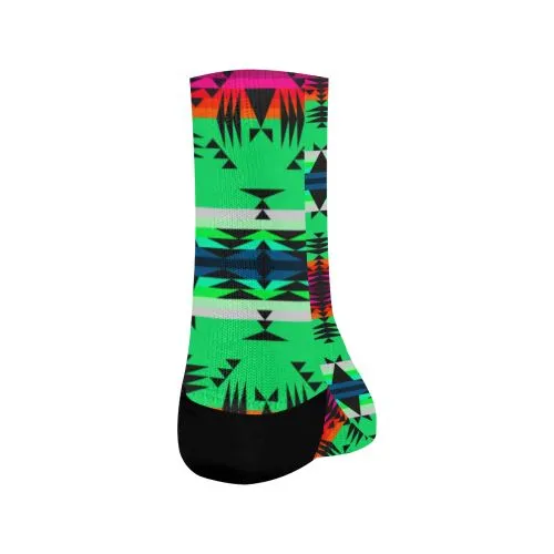 Between the Mountains Deep Lake Crew Socks