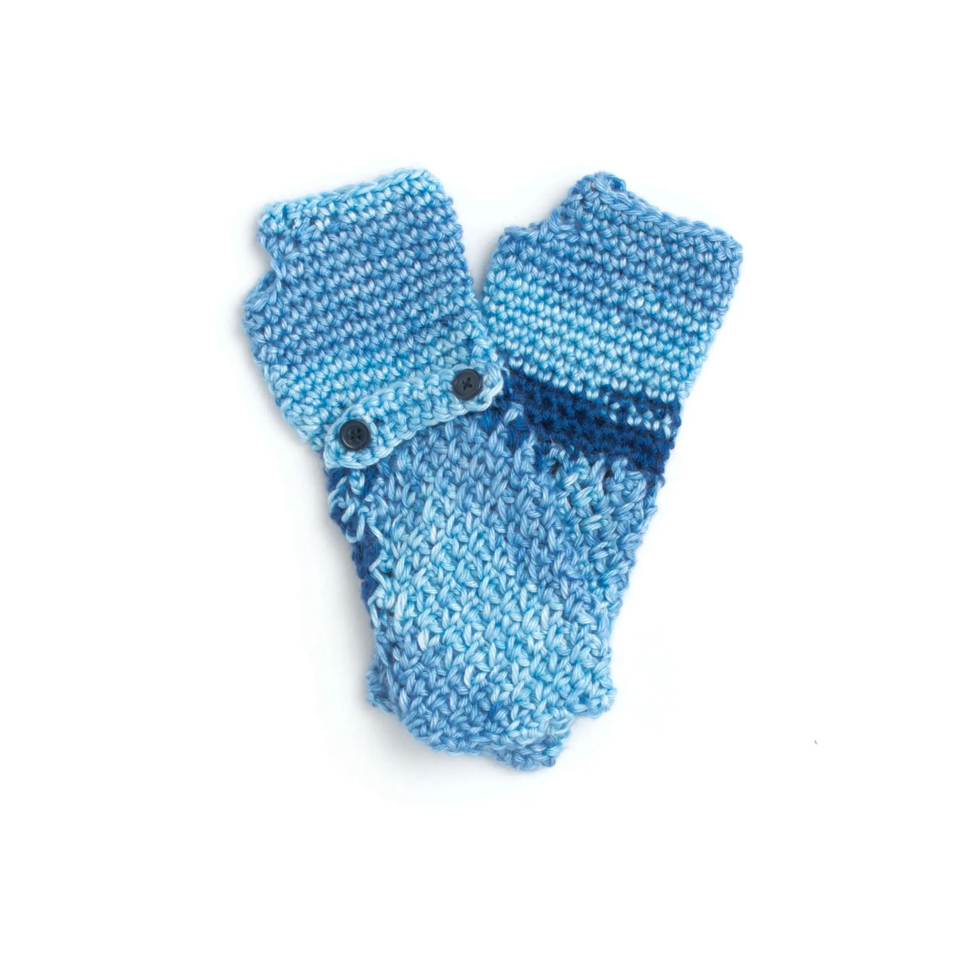 Caron Crochet Cozy Posy Fingerless Gloves