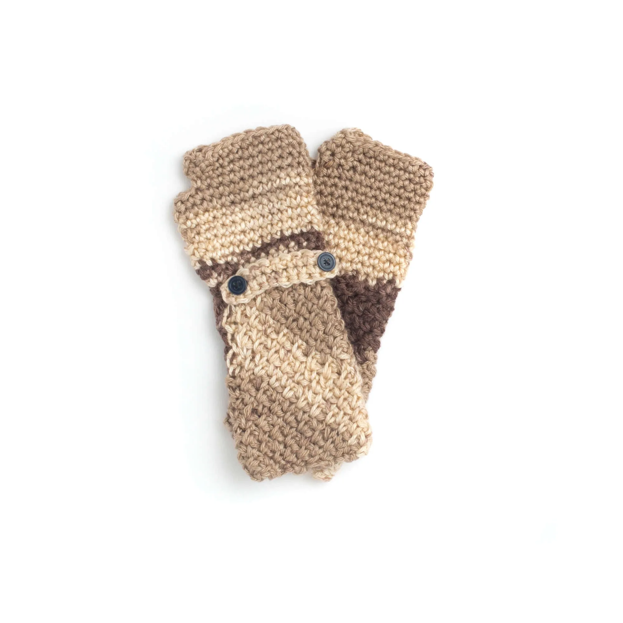 Caron Crochet Cozy Posy Fingerless Gloves