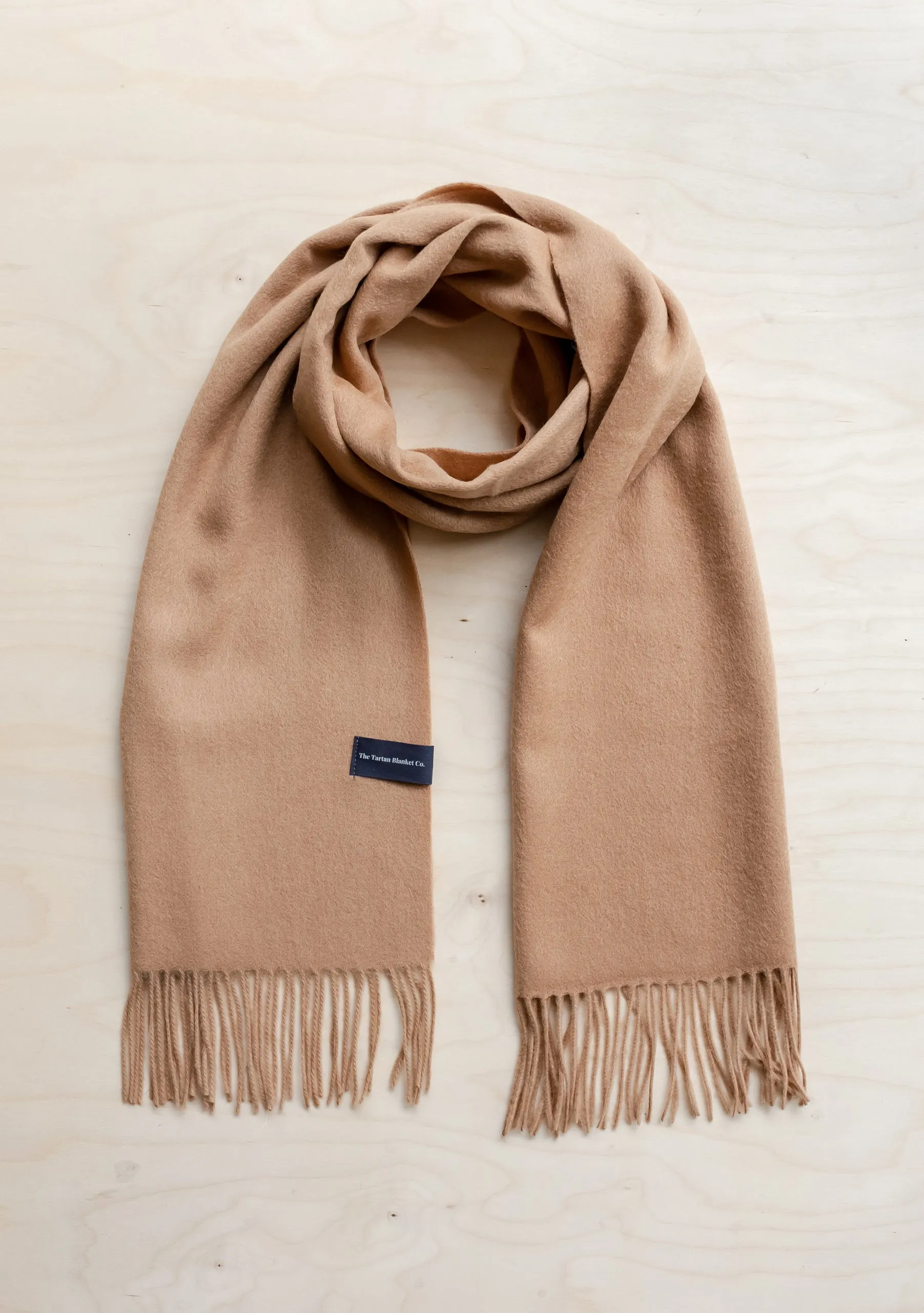 Cashmere Scarf in Camel