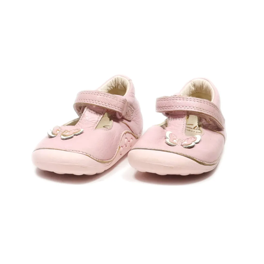 Clarks Crawlers Leather Pink Colour For Kids