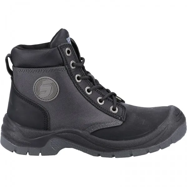 DAKAR S3 Mens Leather Safety Boots Black