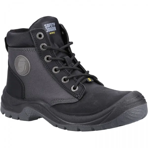 DAKAR S3 Mens Leather Safety Boots Black