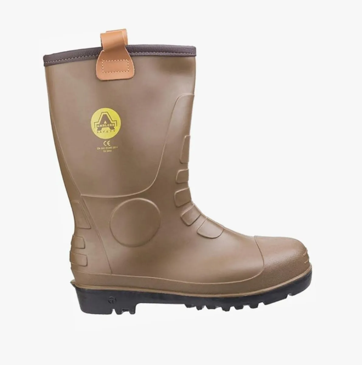 FS95 Unisex Rigger Safety Boots Wellingtons Tan