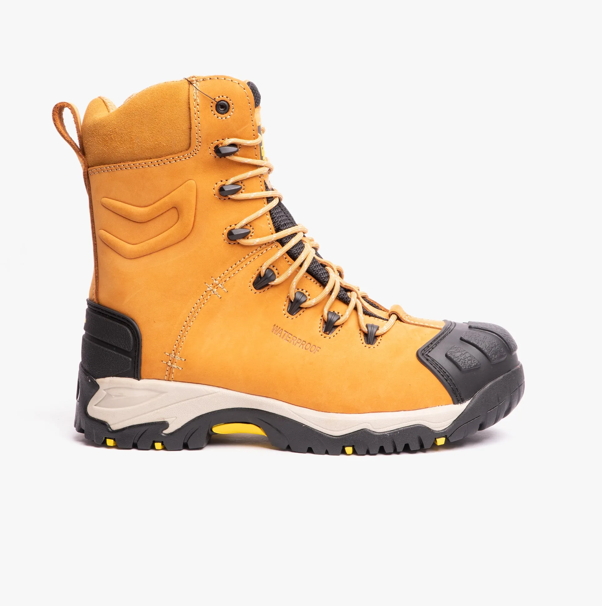 FS998 Mens Leather Safety Boots Honey