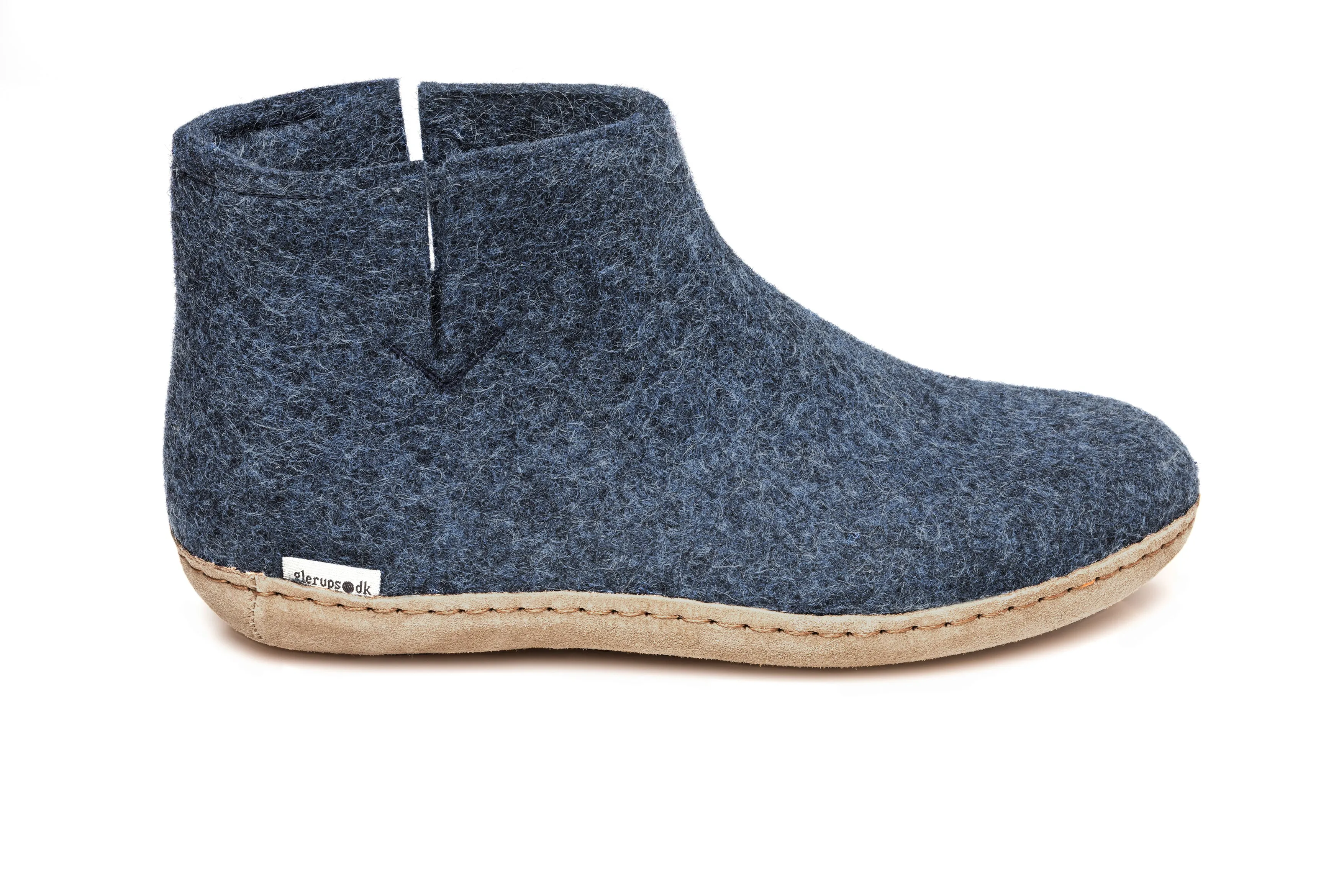 Glerups Leather Sole Boot Denim