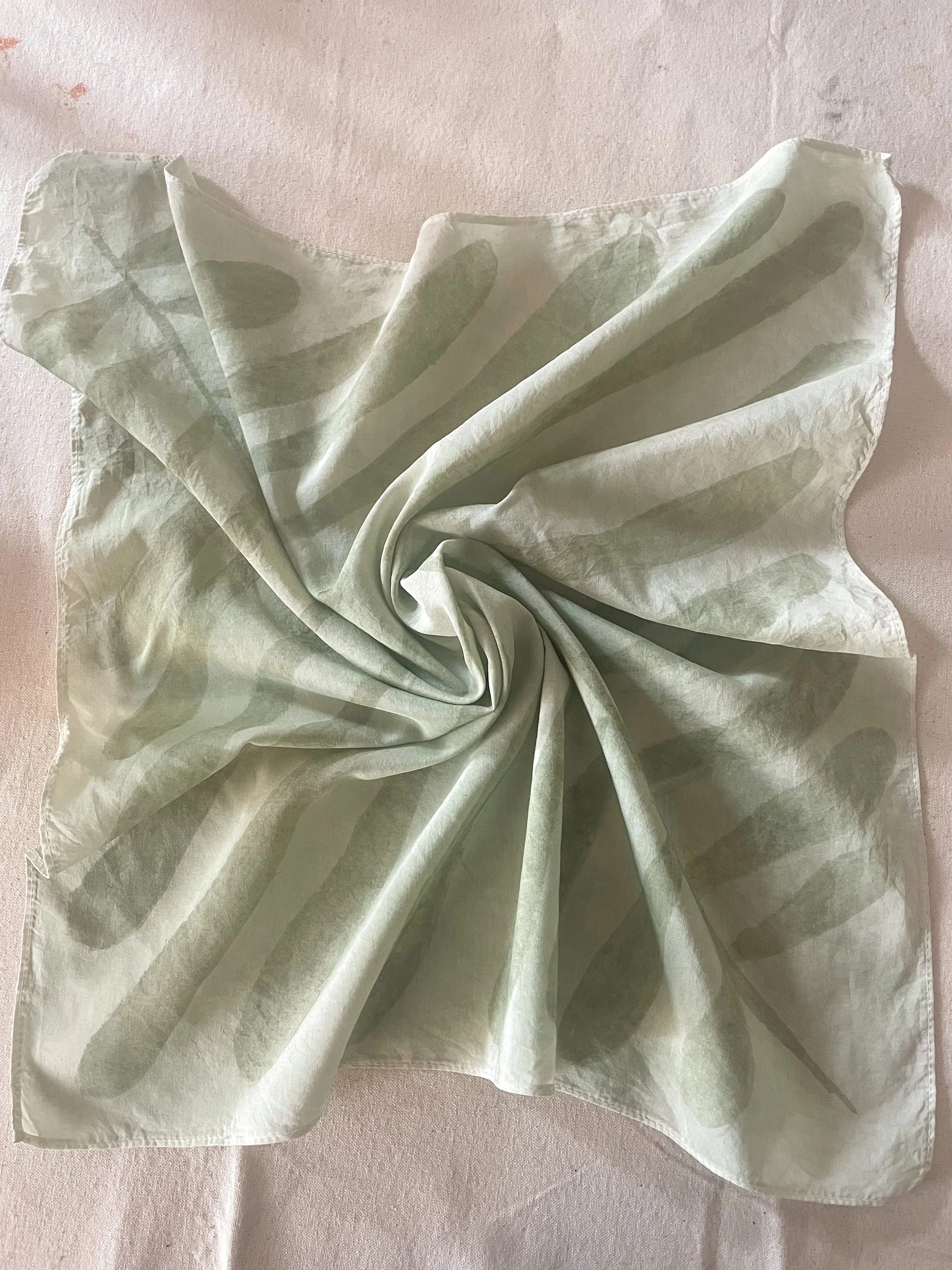 Hand-Painted Scarves - Fern