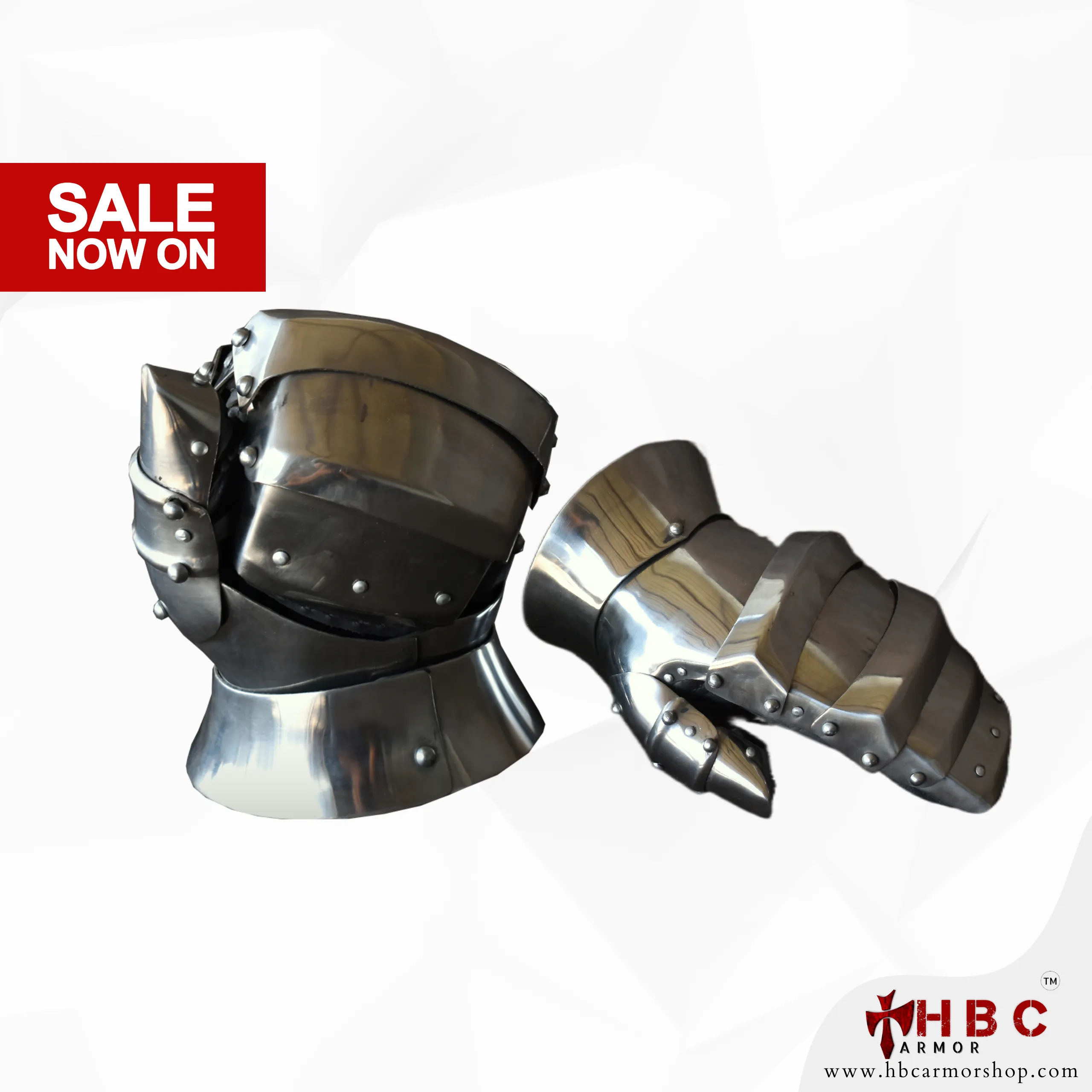 HBC Armor™Goliath Mittens Buhurt Optimized Hand Armor for Medieval Combat Sports/Buhurt/Imcf/Acl/Acw | Gauntlet for Medieval combat Sport