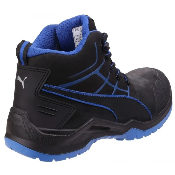 KRYPTON Mens Nubuck Safety Boots Blue/Black