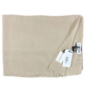 Lanvin Scarf Beige - Luxury Cashmere Silk Shawl SALE