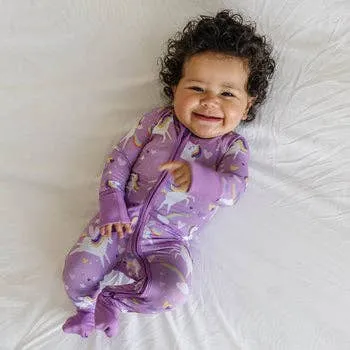 Little Sleepies - Sienna's Unicorns Bamboo Viscose Zippy 3-6 months