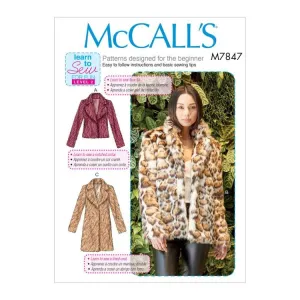 McCall's Pattern M7847 Misses' Coats