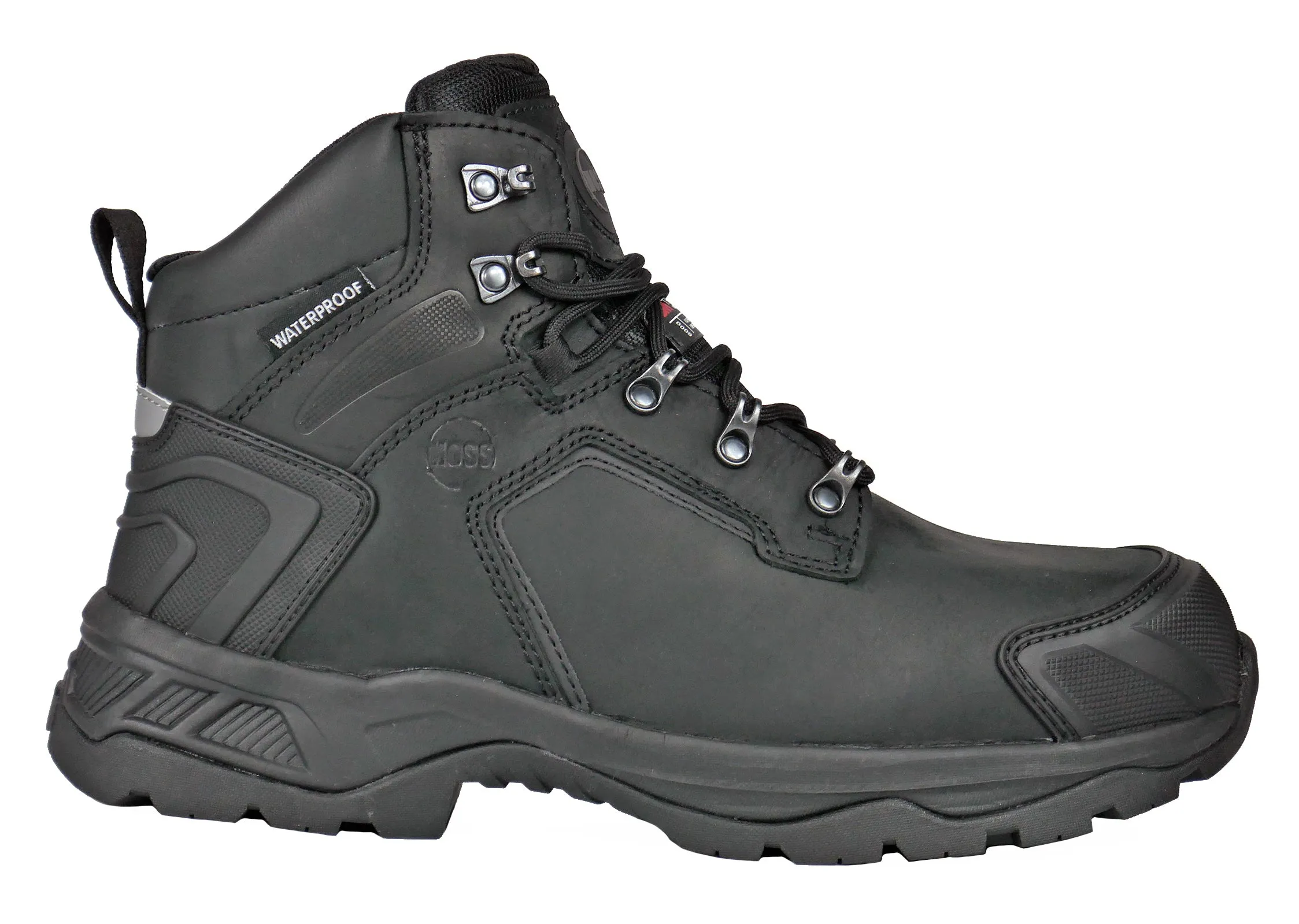 Men's Hoss Chiller Black, EH, SR, WP, Insulated Mid Hiker Composite Toe Boot