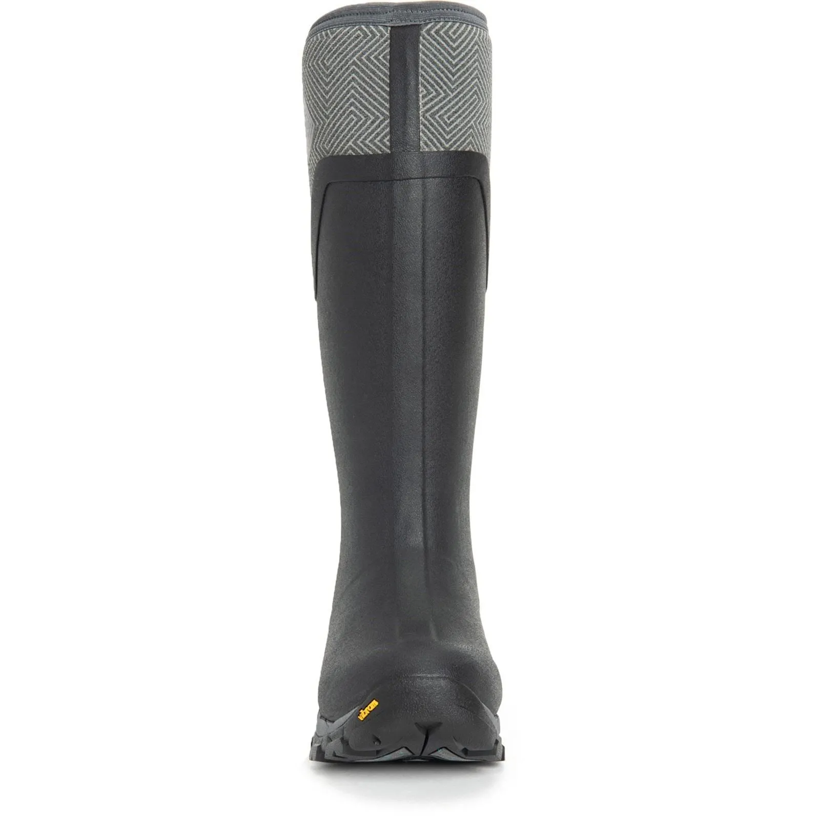 Muck Boots Arctic Ice Tall Rubber Black/Grey Geometric Wellington Boots