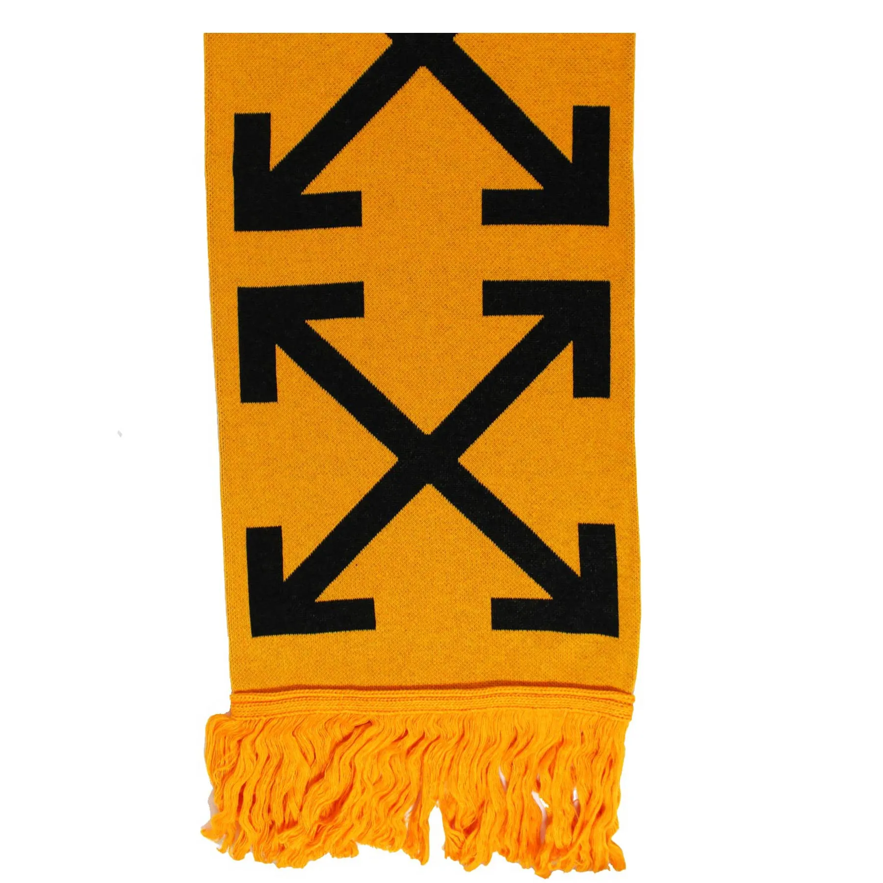 Off-White Scarf Orange Arrow Logo Design - Wool Blend Shawl FINAL SALE