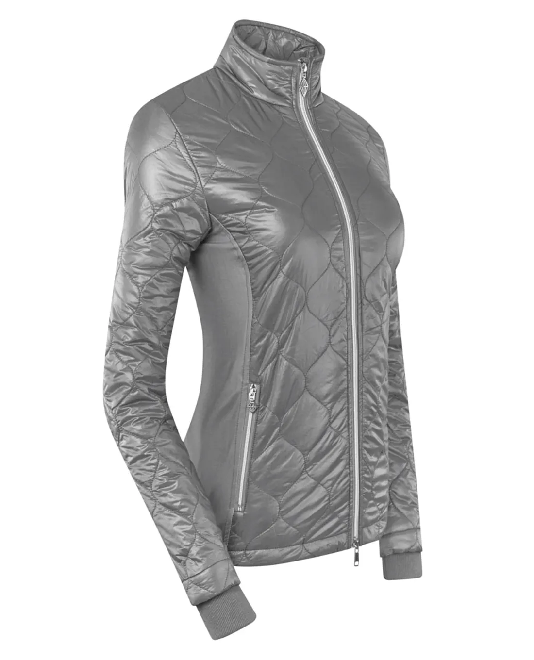 PURE GOLF Bronwyn Quilted Jacket 414 Charcoal Grey