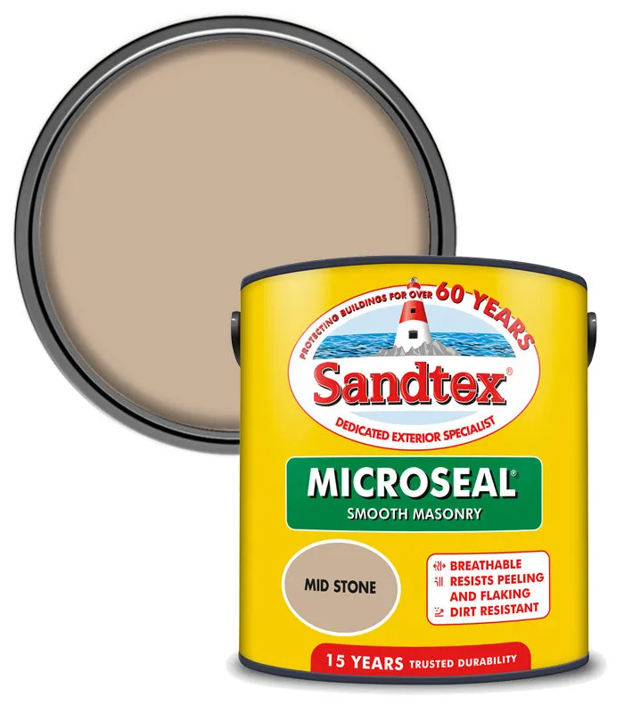 Sandtex 15 Year Microseal Smooth Masonry Paint