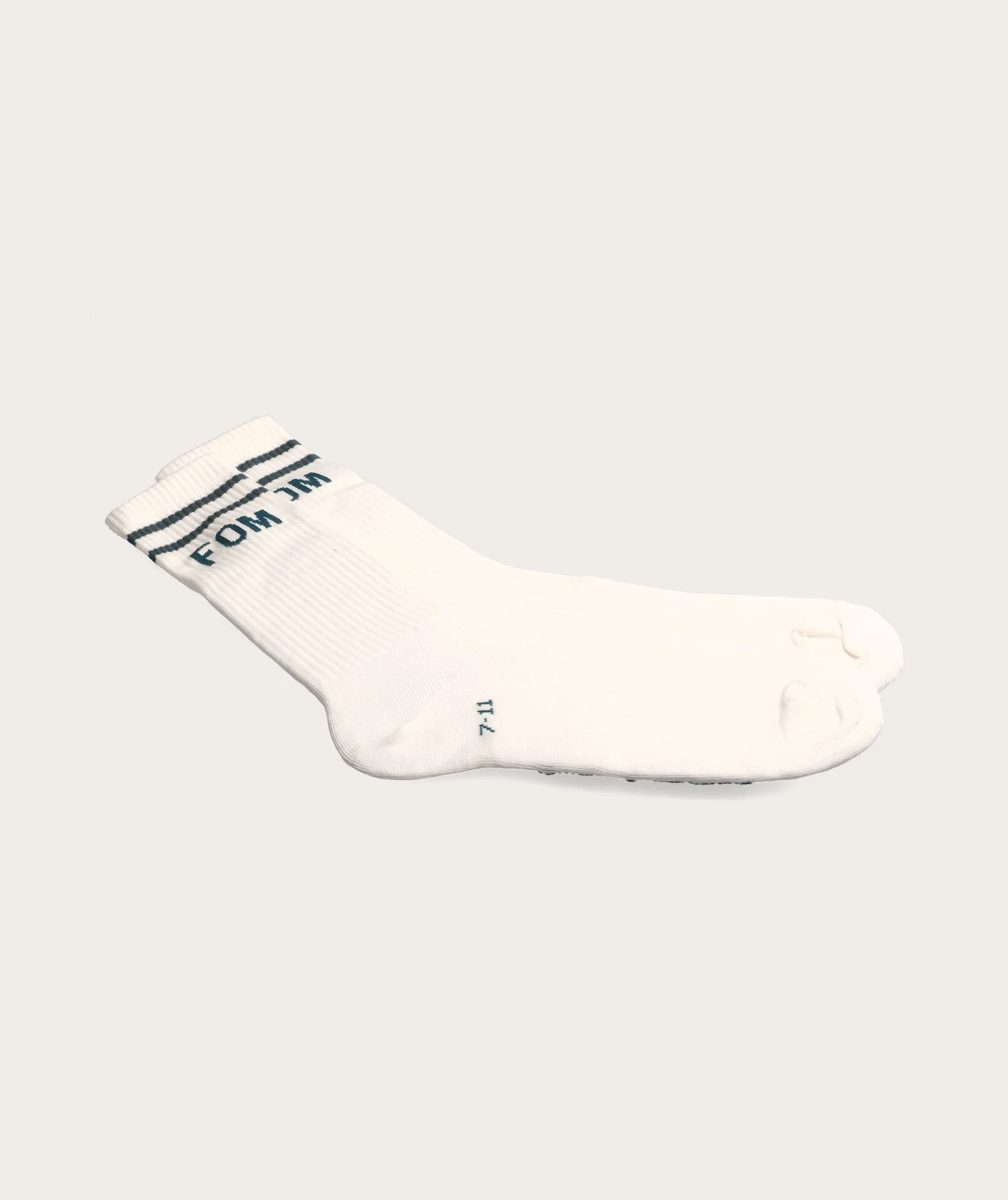 Socks FOM Crew Ivory/ Storm Stripes (Size 7-11)