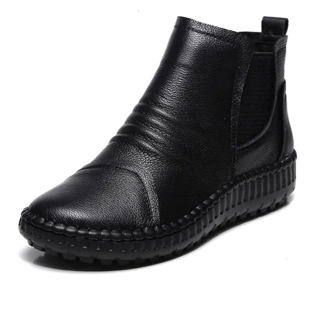 USS Shoes Rudy Women's Warm Leather Black Boots