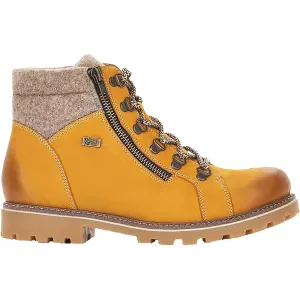 Women's Remonte D7478-68 Yellow Leather