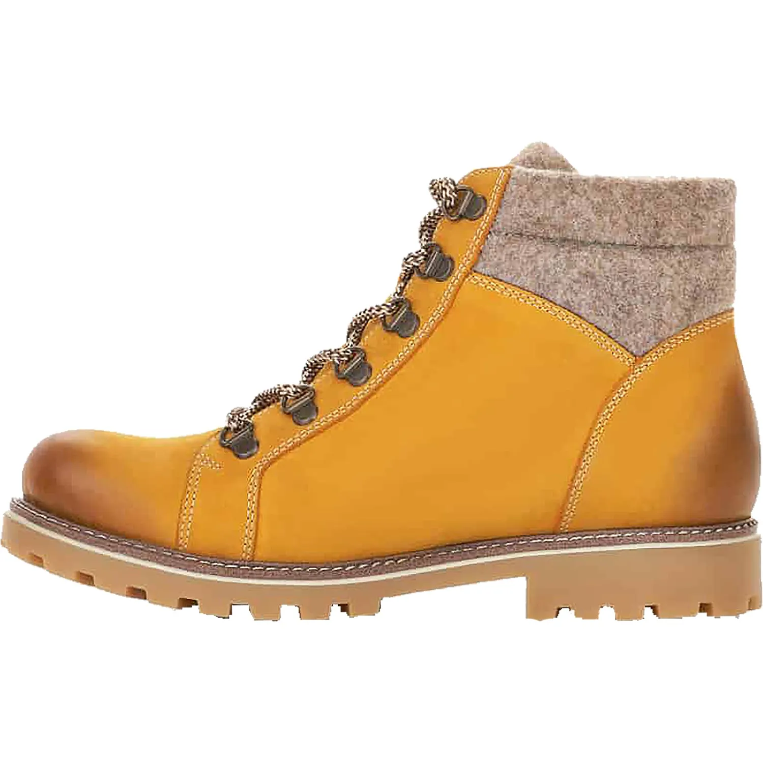 Women's Remonte D7478-68 Yellow Leather