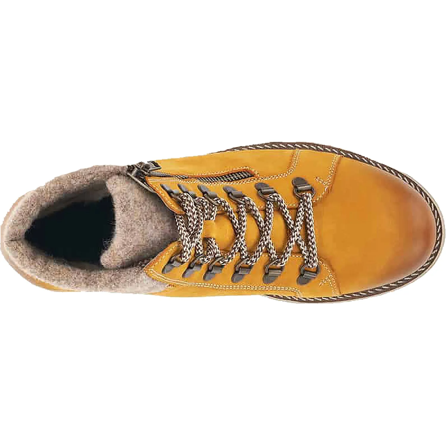 Women's Remonte D7478-68 Yellow Leather