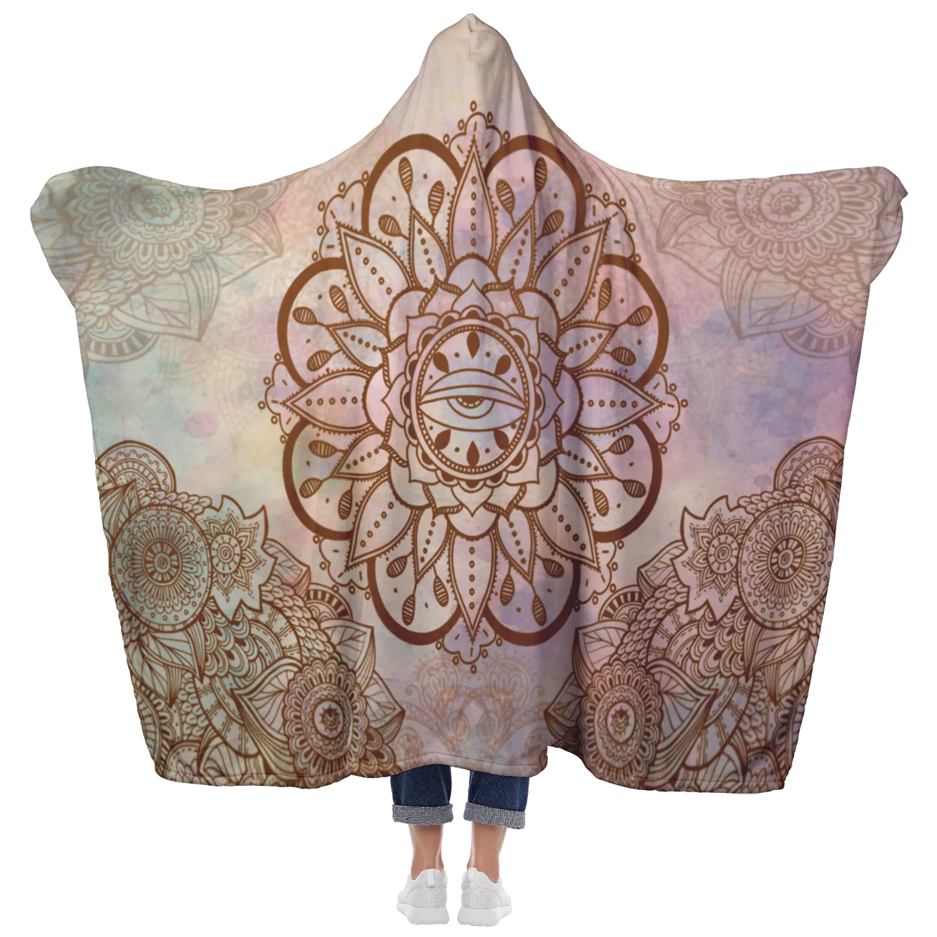 Wonderful Bohemian Life Hooded Blanket