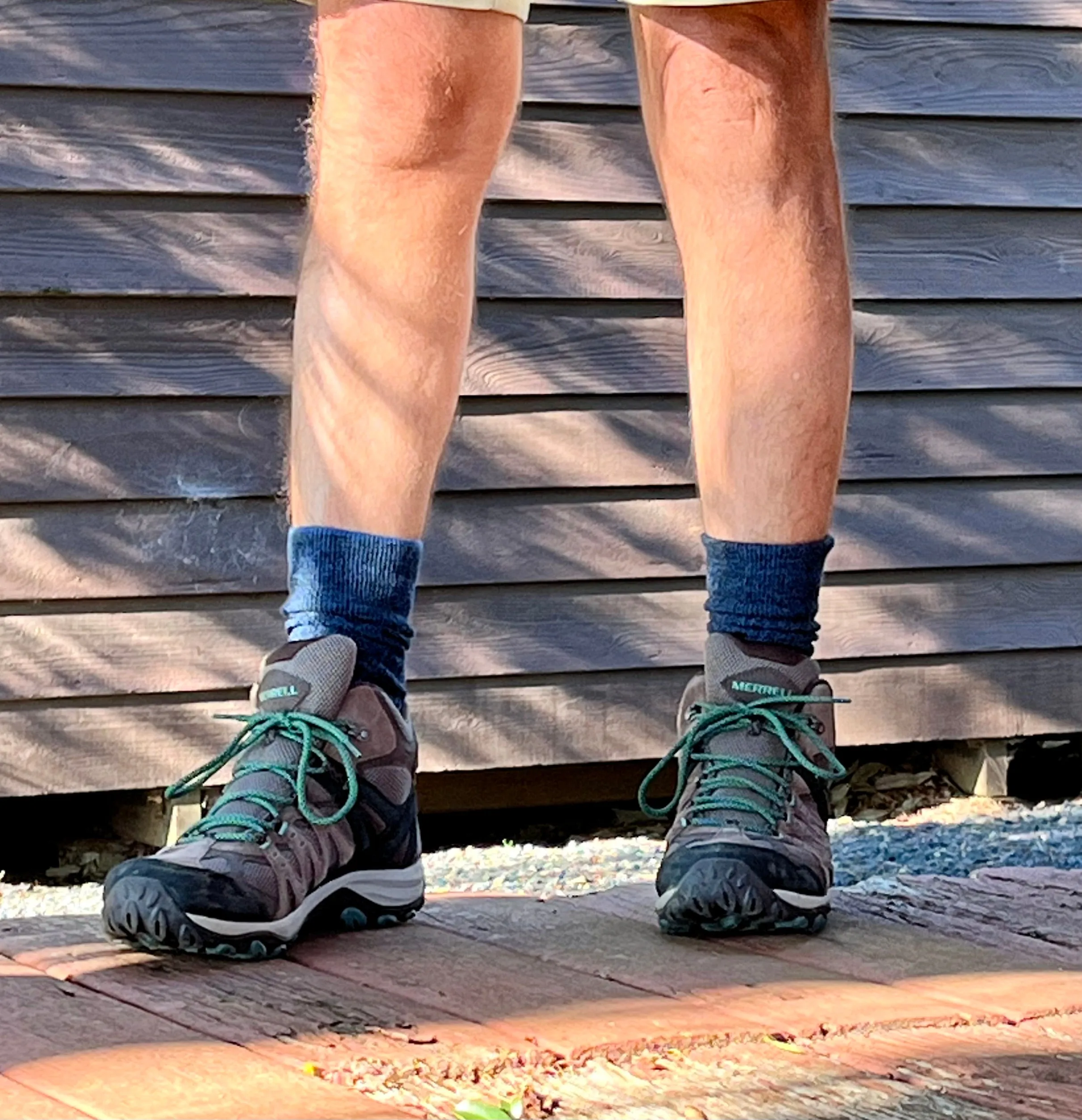 Wool and Bamboo Mix Crew Sock in Denim Blue - Aussie Made